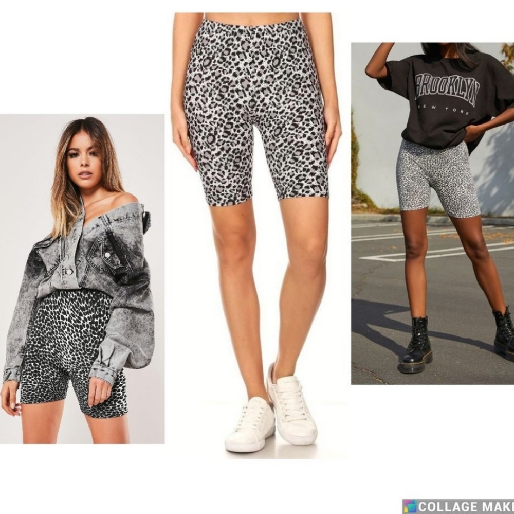 NWT Butter Soft Leopard Cheetah Animal Print Shorts S,M,L,1X,2X,3X